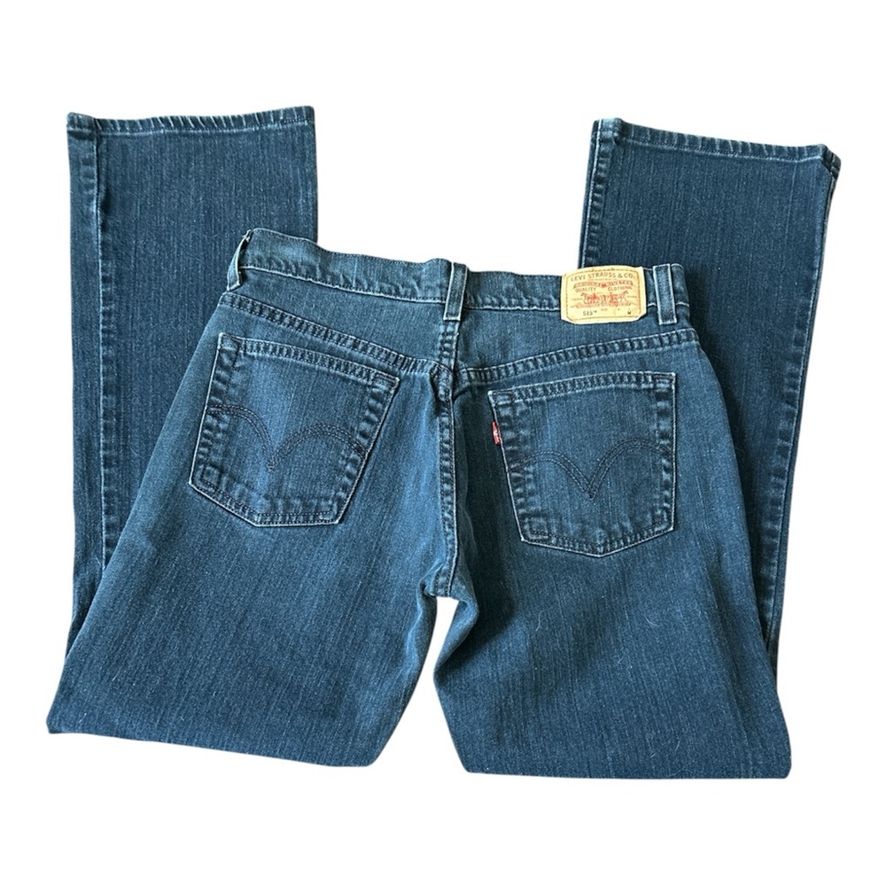 Levi's Women Nouveau Bootcut Dark Wash Black Denim Jeans Size 8M - Picture 4 of 6